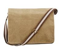 Quadra Sac à dos unisexe adulte Vintage Canvas Despatch Bag QD610 beige sahara