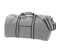 Quadra Sac de voyage Vintage QD613 en toile 45 L Taille unique Gris clair