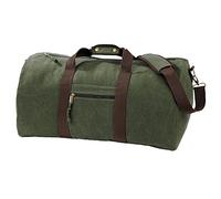 Quadra Vintage - Sac de Voyage en Toile - 45 litres (Taille Unique) (Vert Militaire)
