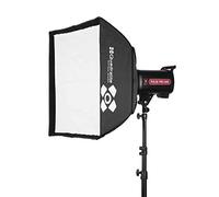 Quadralite Softbox carrée 60 x 60 cm || Boîte à lumière Photo 60x60cm avec Monture Bowens et Sac de Transport et Double diffuseur