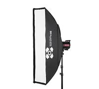 Quadralite Stripbox softbox rectangulaire 30x120 cm || Boîte à lumière Photo 30 x 120 cm avec Monture Bowens et Sac de Transport et Double diffuseur