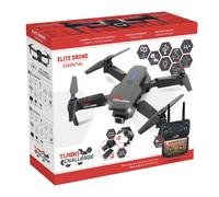 Quadricoptère Turbo Challenge G10271 Elite Drone Essential Pliable 2 Caméras Noir Noir