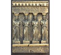quadriga Relief mural Style antique Relief mural Tableau antique fait main Dieu