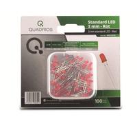 QUADRIOS, 1802O019, Assortiment de LED 3 mm Diodes lumineuses rouges 100 pcs