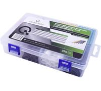 Quadrios 1807CA007 Assortiment de gaines thermorétractables noir, rouge, vert, bleu, jaune, transparent, marron, blanc Taux de retreint:3:1 1 set