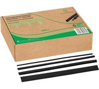 Quadrios 19011CA092 Assortiment de gaines thermorétractables noir Taux de retreint:2:1 200 parties