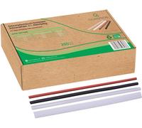 Quadrios 19011CA095 Assortiment de gaines thermorétractables noir, rouge, transparent, blanc Taux de retreint:2:1 200 parties