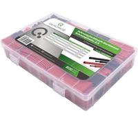 Quadrios 1905CA062 Assortiment de gaines thermorétractables noir, rouge 800 parties