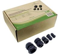 Quadrios 2009CA107 Assortiment de presse-étoupes PA66 noir (RAL 9005) 1 set