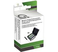 QUADRIOS, 2010C258, kit modulaire USB, D-Sub, connecteur, montage horizontal, nombre de pôles/broches 25