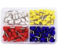 Quadrios 2010C389 Assortiment d'embouts simples 0.75 mm², 1 mm², 1.5 mm², 2.5 mm² partiellement isolé 120 pc(s)