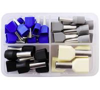 Quadrios 2010C395 Assortiment d'embouts simples 2.5 mm², 4 mm², 6 mm², 10 mm² partiellement isolé 36 pc(s)