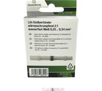 Quadrios 2011C398 Prolongateur 0.25 mm² 0.34 mm² entièrement isolé blanc 20 pc(s)