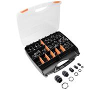 Quadrios 2102CA110 Assortiment de presse-étoupes PA66 noir (RAL 9005) 1 set