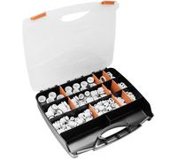 Quadrios 2102CA116 Assortiment de presse-étoupes PA66 blanc 224 pc(s)