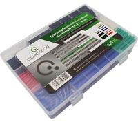 Quadrios 2103CA001 Assortiment de gaines thermorétractables noir, rouge, jaune, bleu, vert Taux de retreint:2:1 620 pc(s)