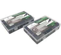 Quadrios 2109CA136 Assortiment de gaines thermorétractables noir Taux de retreint:2:1 1600 pc(s)