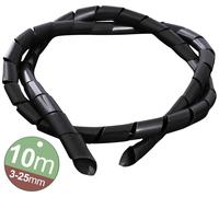 Quadrios 2111C144 2111C144 Gaine spirale 3 à 25 mm noir 1 set