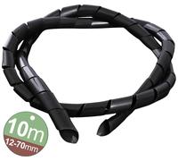 Quadrios 2111C146 2111C146 Gaine spirale 12 à 70 mm noir 1 set