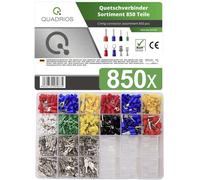 Quadrios 22C423 Assortiment de cosses à sertir 0.5 mm² 6 mm² rouge, bleu, jaune, vert, blanc, transparent 1 set