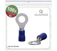 QUAD 22C448 - Cosses de câble à anneau M6 1,5-2,5 mm² 100 pcs