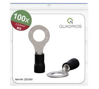 QUAD 22C454 - Cosse de câble à anneau M8 2,5-4 mm² 100 pcs