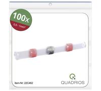 Quadrios 22C462 Prolongateur avec gaine thermorétractable 0.5 mm² 1.0 mm² entièrement isolé rouge 1 set