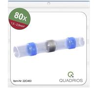 Quadrios 22C463 Prolongateur avec gaine thermorétractable 1.5 mm² 2.5 mm² entièrement isolé bleu 1 set