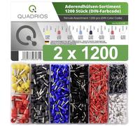 Quadrios 22C470 Assortiment d'embouts simples 0.5 mm², 0.75 mm², 1 mm², 1.5 mm², 2.5 mm², 4 mm², 6 mm², 10 mm² partiellemen