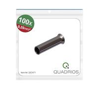 Quadrios 22C471 Lot de 100 embouts de câble 0,25 mm² non isolés
