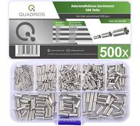 Quadrios 22C484 Assortiment dembouts simples 0.5 mm², 0.75 mm², 1.0 mm², 1.5 mm², 2.5 mm², 4.0 mm², 6.0 mm² non isolé 500 pc(s)
