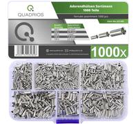Quadrios 22C485 Assortiment dembouts simples non isolé 1000 pc(s)
