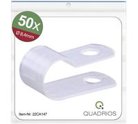Quadrios 22CA147 Bride de montage vissable 22CA147 Plage de Ø du faisceau 8.4 mm (max) incolore 1 set