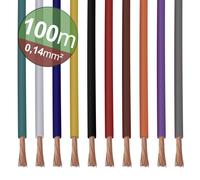 Quadrios 22CW001 Assortiment de cordons 1 x 0.14 mm² blanc, bleu, marron, orange, vert, jaune, gris, violet, noir, rouge 1 set