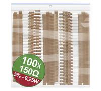 Quadrios 22P065 22P065 Jeu de résistances à couche carbone 150 Ω sortie axiale 0.25 W 5 % 1 set