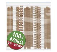 Quadrios 22P079 22P079 Jeu de résistances à couche carbone 470 kΩ sortie axiale 0.25 W 5 % 1 set