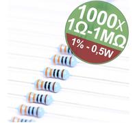 Quadrios 22P083 22P083 Jeu de résistances à couche métallique sortie axiale 0.5 W 1 % 1 set