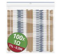 Quadrios 22P084 22P084 Jeu de résistances à couche métallique 1 Ω sortie axiale 0.5 W 1 % 1 set