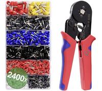 Quadrios 22T007 22T007 Set doutils de sertissage pour embouts de câble 0.25 à 10 mm² assortiment dembouts inclus