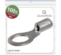 Quadrios 23C497 Cosse à oeillet Section max.=1.5 mm² Ø du trou=5.3 mm non isolé 100 pc(s)