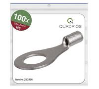 Quadrios 23C498 Cosse à oeillet Section max.=1.5 mm² Ø du trou=6.5 mm non isolé 100 pc(s)