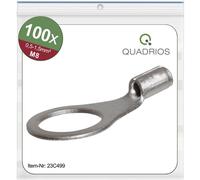 Quadrios 23C499 Cosse à oeillet Section max.=1.5 mm² Ø du trou=8.5 mm non isolé 100 pc(s)