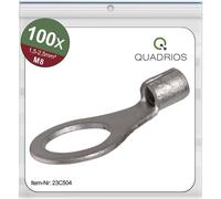 Quadrios 23C504 Cosse à oeillet Section max.=2.5 mm² Ø du trou=8.5 mm non isolé 100 pc(s)