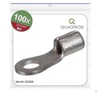 Quadrios 23C506 Cosse à oeillet Section max.=4 mm² Ø du trou=4.3 mm non isolé 100 pc(s)