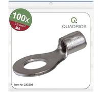 Quadrios 23C508 Cosse à oeillet Section max.=4 mm² Ø du trou=6.5 mm non isolé 100 pc(s)