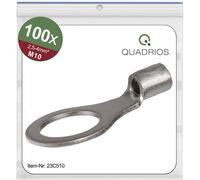 Quadrios 23C510 Cosse à oeillet Section max.=4 mm² Ø du trou=10.5 mm non isolé 100 pc(s)
