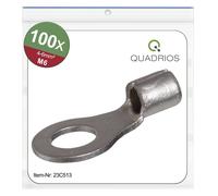 Quadrios 23C513 Cosse à oeillet Section max.=6 mm² Ø du trou=6.5 mm non isolé 100 pc(s)