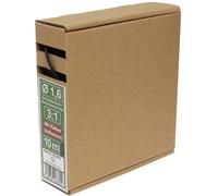 Quadrios 23CA172 Gaine thermorétractable avec colle noir 1.6 mm Taux de retreint:3:1 10 m