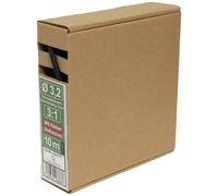 Quadrios 23CA174 Gaine thermorétractable avec colle noir 3.2 mm Taux de retreint:3:1 10 m
