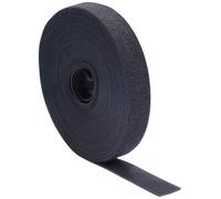 Quadrios 23CA191 Bande auto-agrippante pour grouper partie velours et partie agrippante (L x l) 10 m x 20 mm noir 10 m